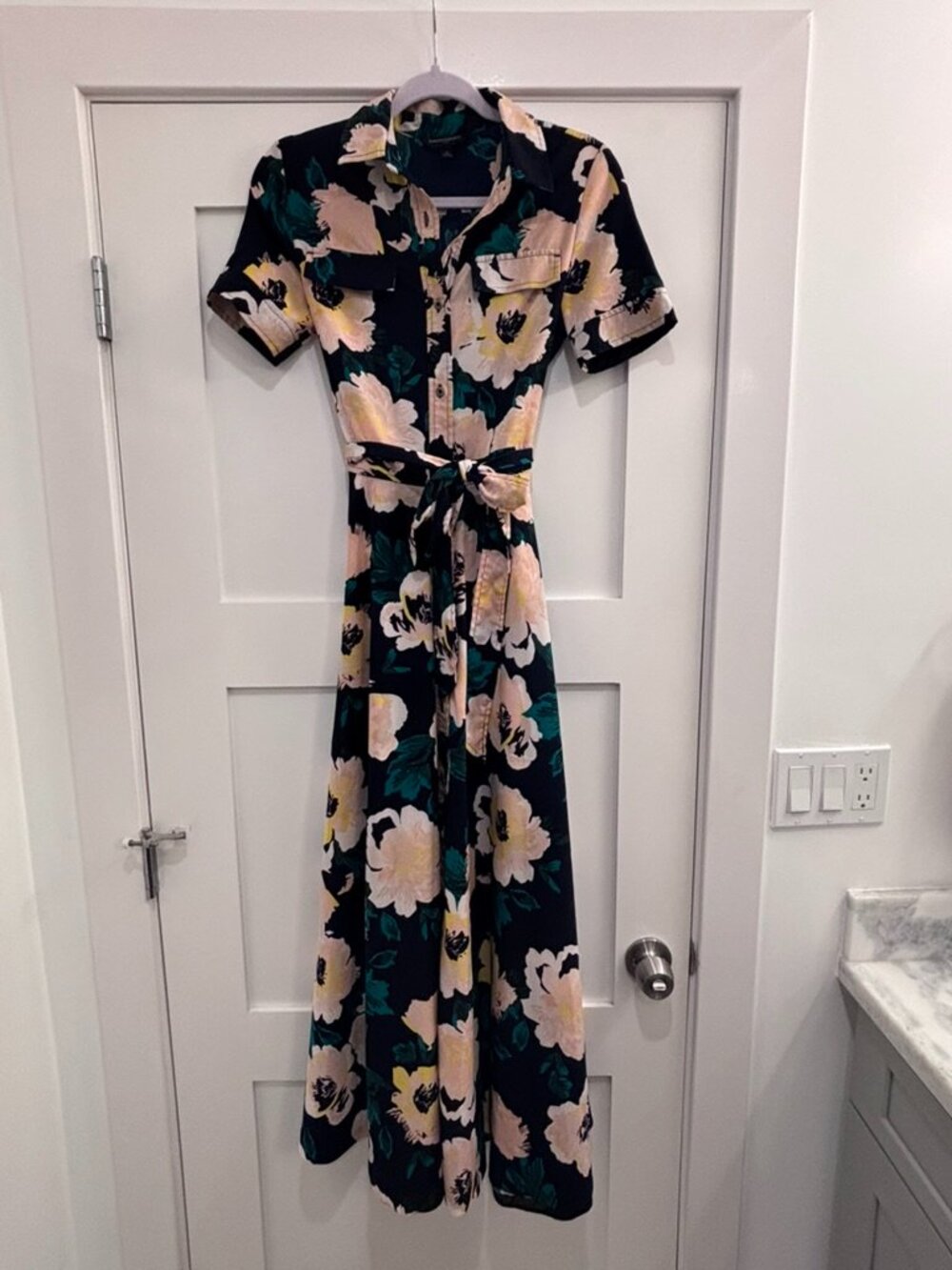 Floral Shirt Dress Banana Republic